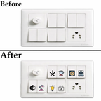 3D Premium Switch Stickers – Set of 149 Decorative Stickers