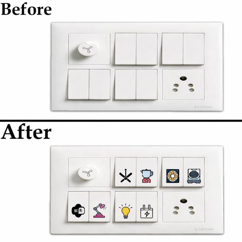 3D Premium Switch Stickers – Set of 149 Decorative Stickers
