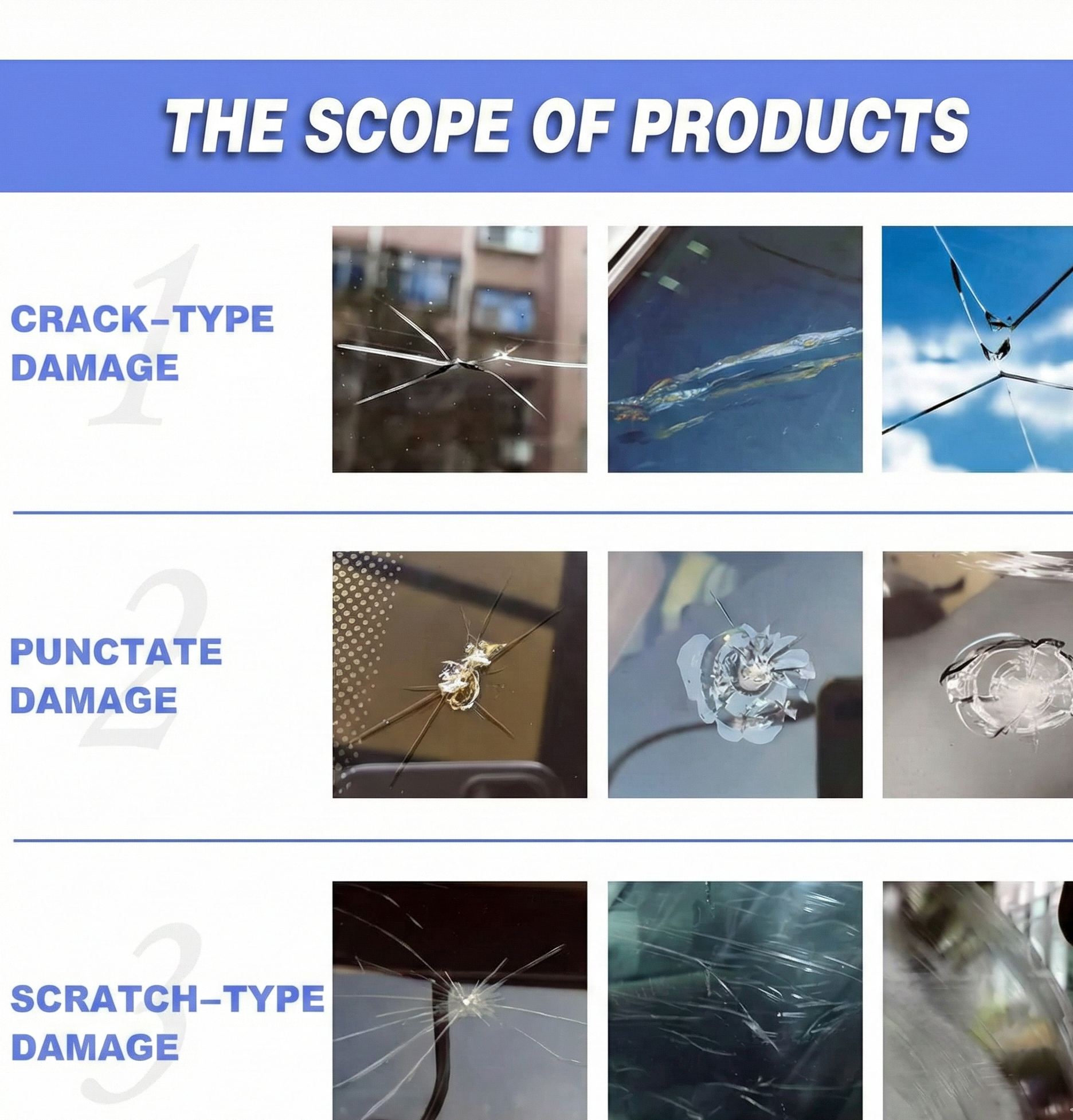 Glass Repair Kit Pack of 2