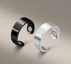 2-Piece Magnetic Therapy Ring Set for Lymphatic Drainage & Detox