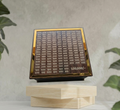 Wooden Savings Challenge Box - 1 Lakh Goal Piggy Bank with Tick-Box Number Grid