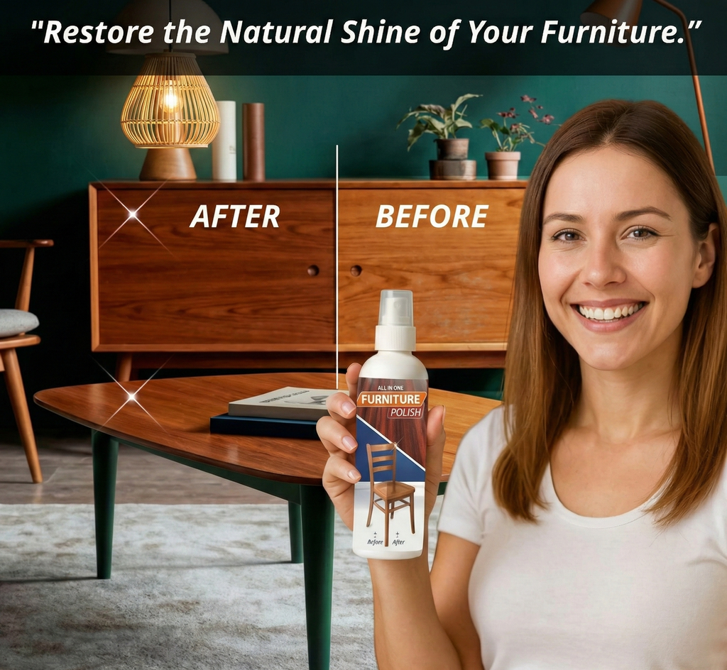 Premium All-in-One Furniture Polish - Professional Grade Wood Shine (3 Pack, 450g)