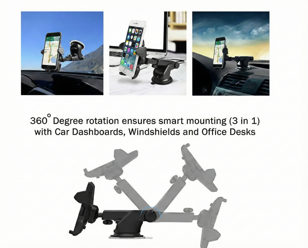 Revolex Zoom Grip Car Holder – Black