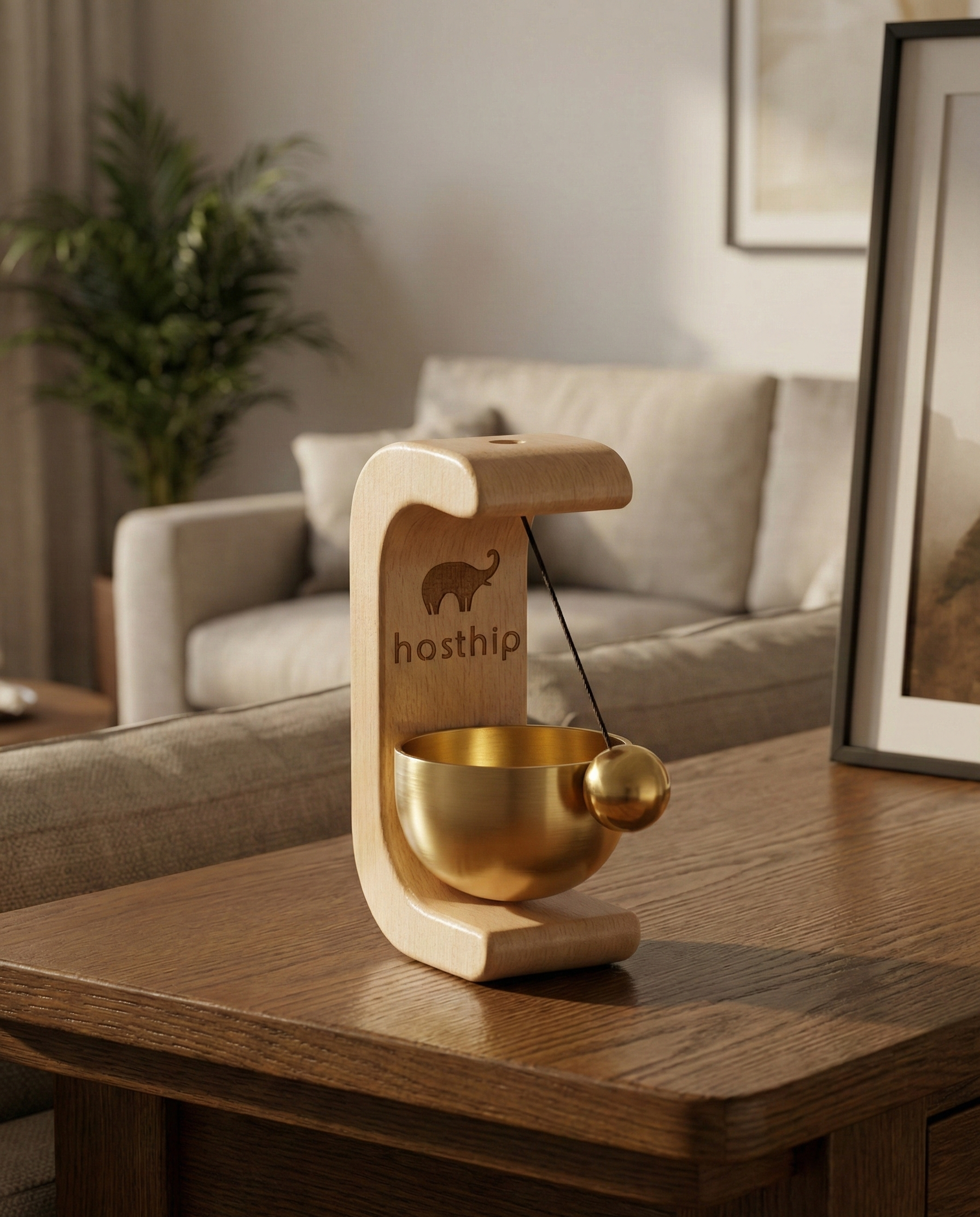 Solid Wood Doorbell Chime - Creative Entrance & Refrigerator Bell