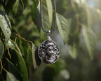 Divine Hanuman Ji Pendant with Oxidized Silver Chain