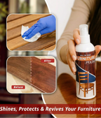 Premium All-in-One Furniture Polish - Professional Grade Wood Shine (3 Pack, 450g)