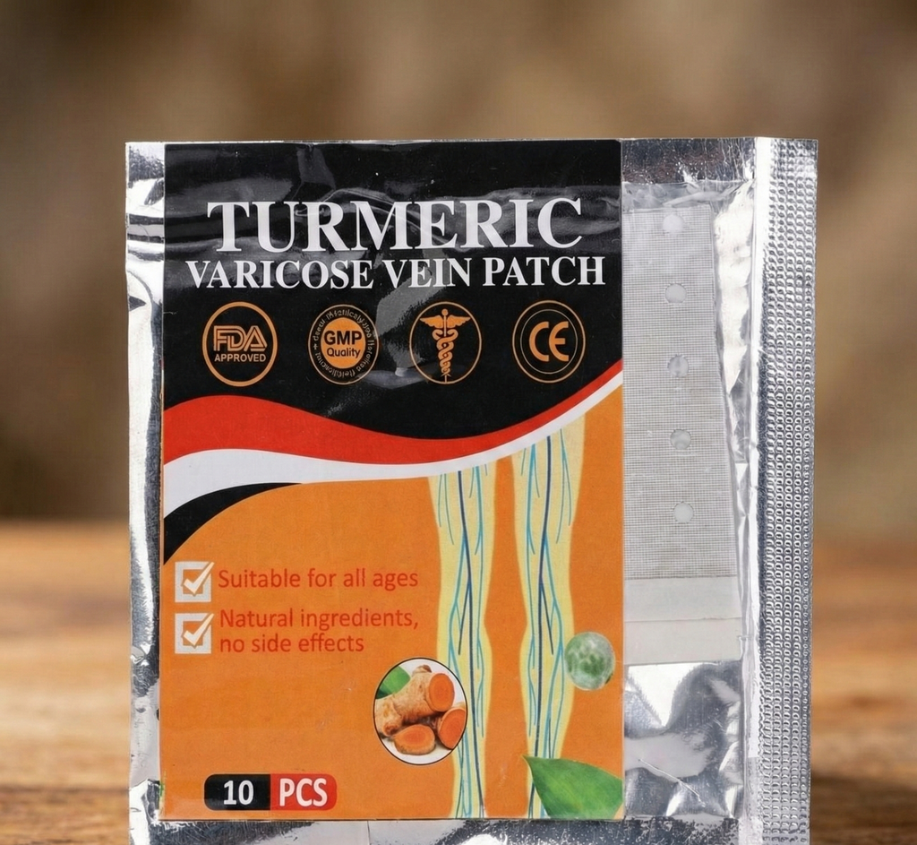 Herbal Turmeric Varicose Vein Pain Relief Patch (Pack of 10)