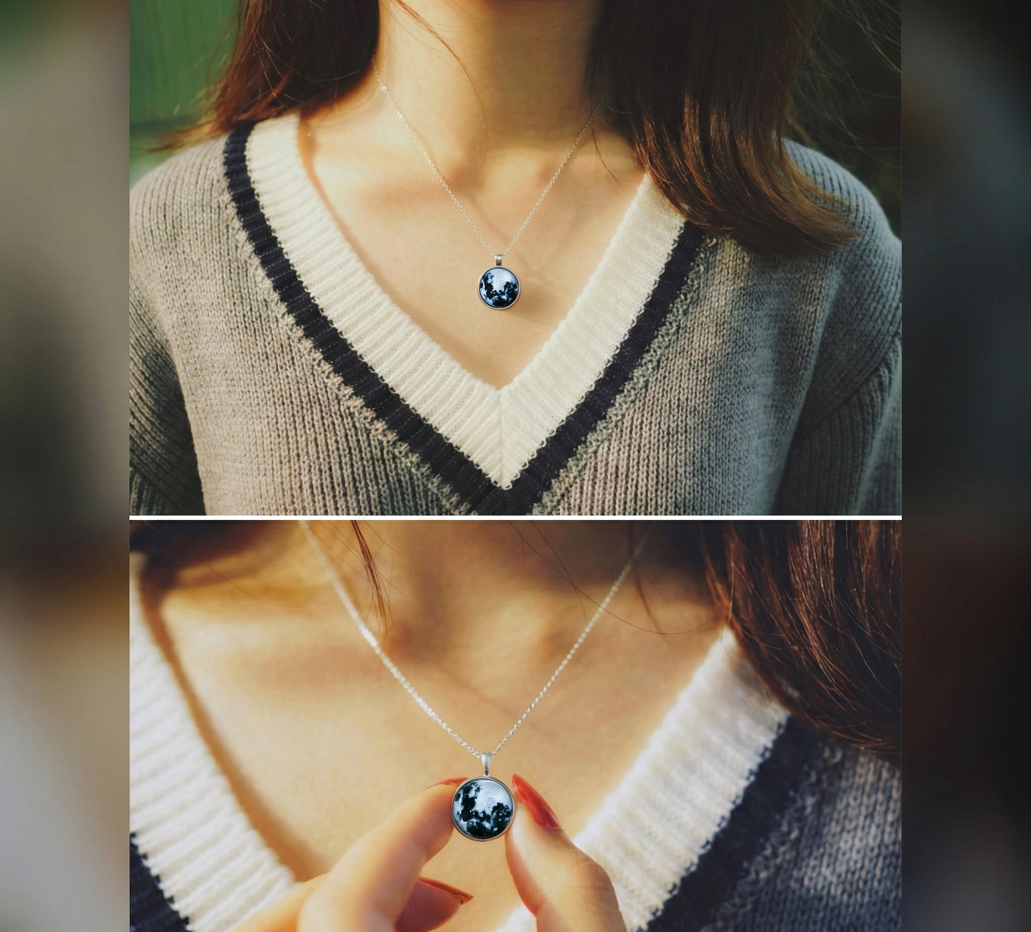 New Glowing Moon Necklace