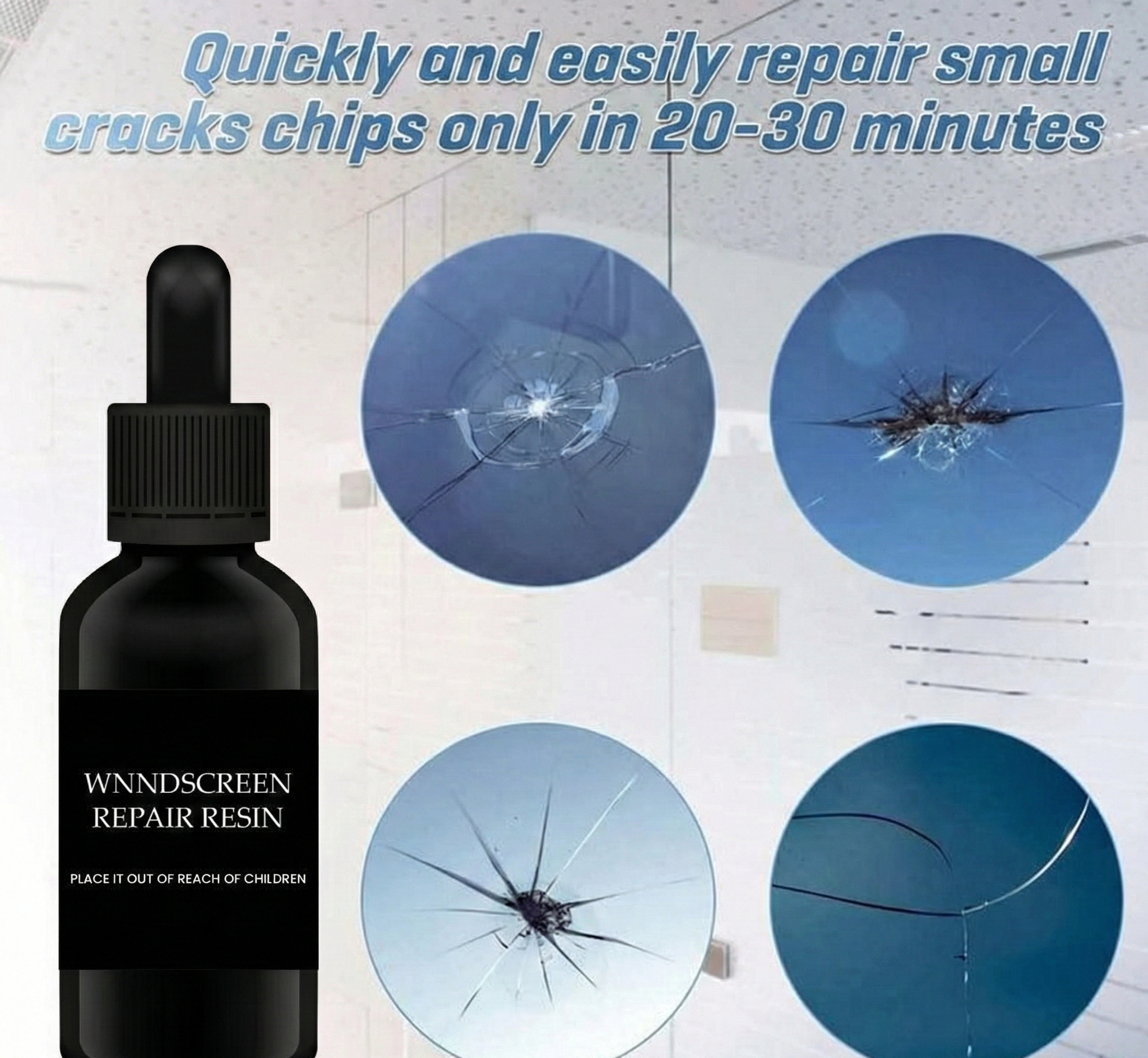 Glass Repair Kit Pack of 2