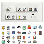 3D Premium Switch Stickers – Set of 149 Decorative Stickers