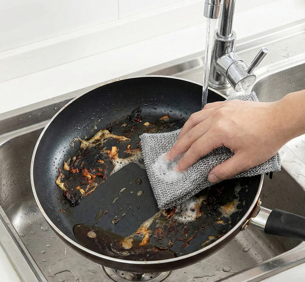 Multipurpose Wire Dishwashing Rags for Wet and Dry (Pack of 10)