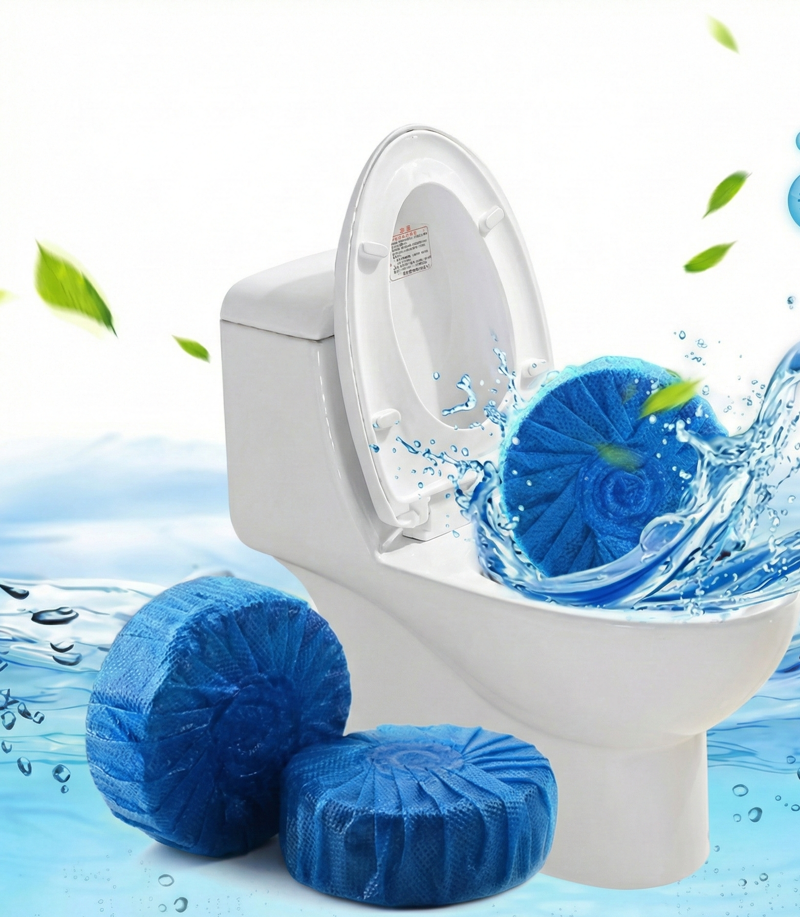 Toilet Cleaning Tablet - Toilet Deodoriser Bathroom Cleaner Tablet Pack of 1 (10pc)